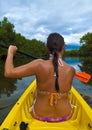 Kayaking Girl Royalty Free Stock Photo