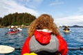 Kayaking Kachemak Bay near Homer Alaska Royalty Free Stock Photo