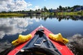 Kayaking in the Karelia Royalty Free Stock Photo