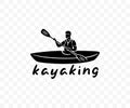 Kayaking, kayak, rowing, paddling, canoeing, graphic design