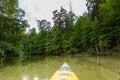 Kayaking by Krutynia river in Poland
