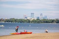 Kayaking on Lake Calhoun in Minneapolis