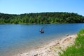 Kayaking On The Lake Royalty Free Stock Photo