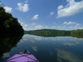 Kayaking Lake Taneycomo in Southwest Missouri Royalty Free Stock Photo