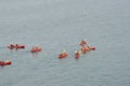 Kayaking in the Pacific Ocean