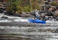Kayaking the Rough Water Royalty Free Stock Photo