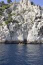 Cassis, 8th september: Canoe Kayaking on the Calanques National Park from the Bay area of Cassis on Cote D`Azur France