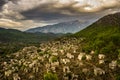 Kayakoy houses in historcial Lycian village of Kayakoy, Fethiye, Mugla, Turkey. Panoramic Ghost Town KayakÃÂ¶y, anciently known as