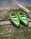 Kayaks on the Bank Royalty Free Stock Photo