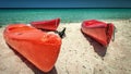 Kayaks, Beach at Cayo Coco, Cuba