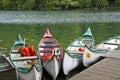 Kayaks on a lake, Germany Royalty Free Stock Photo