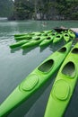 Kayaks for rent in Halong Bay, Vietnam Royalty Free Stock Photo