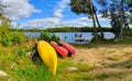 Kayaks by Sandy Pond Embden Maine