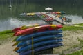 Kayaks on the trailer Royalty Free Stock Photo