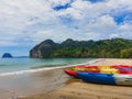 Kayaks on Tropical beach. Kayaks Paddle Board. kayak in beautiful beach in Thailand