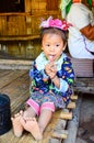 Kayan girl in a long-neck hill village in Thailand