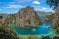 Kayangan lake or blue lagoon, Coron island, Philippines Royalty Free Stock Photo