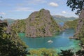 Kayangan lake or blue lagoon, Coron, Philippines Royalty Free Stock Photo