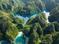 Kayangan Lake in Coron, Palawan. Philippines. Royalty Free Stock Photo