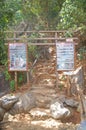 Kayangan lake welcome sign in Coron, Palawan, Philippines