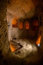 Kaymakli underground cave city in Turkey