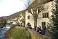 Kaysersberg in Alsace, one of the most beautiful villages of France. Royalty Free Stock Photo