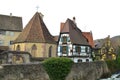 Kaysersberg in Alsace, one of the most beautiful villages of France. Royalty Free Stock Photo