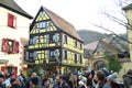 Kaysersberg in Alsace, one of the most beautiful villages of France. Royalty Free Stock Photo