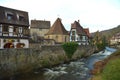 Kaysersberg in Alsace, one of the most beautiful villages of France. Royalty Free Stock Photo