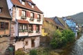 Kaysersberg in Alsace, one of the most beautiful villages of France. Royalty Free Stock Photo