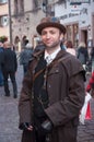 KAYSERSBERG - France - 29 April 2017 - man with steam punk costume at the steam punk exhibition in Kaysersberg village