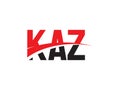 KAZ Letter Initial Logo Design Vector Illustration Royalty Free Stock Photo