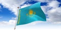Kazahstan - waving flag - 3D illustration