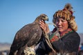 Kazakh berkut hunting Royalty Free Stock Photo