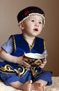 Kazakh boy Royalty Free Stock Photo