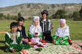 Kazakh family in Saty Village, Kazakhstan.