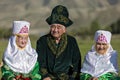 Kazakh family in Saty Village, Kazakhstan.