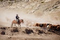 Kazakh herdsmen in Xinjiang Royalty Free Stock Photo
