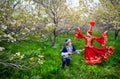 Kazakh music and dancing Royalty Free Stock Photo