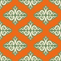 Kazakh pattern. Traditional national background of Kazakhstan. T