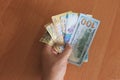 Kazakh tenge and the money American dollars