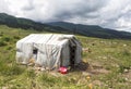 Kazakh yurt camp in Meadow of Xinjiang, China