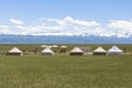 Kazakh yurt camp in Meadow of Xinjiang, China