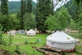 Kazakh yurt camp in Meadow of Xinjiang, China