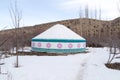 Kazakh Yurt Camping in the winter