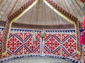 Kazakh yurt Interior Royalty Free Stock Photo