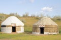 Kazakh yurt in the Kyzylkum desert