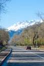 Kazakhstan, Al Farabi Street, Tien Shan Mountains,