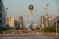 KAZAKHSTAN ASTANA MAY 27: view of Bayterek on May 27, 2008. Bayterek is a monument and observation tower in Astana, Kazakhstan. A