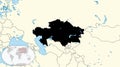 Kazakhstan is highlighted in black on the map, riots and rallies in Kazakhstan.